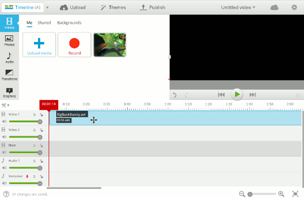 WeVideo Edit Uploaded Video