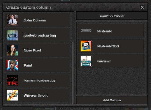 Video Deck Custom Columns