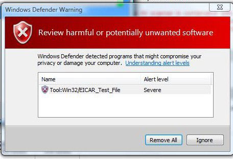 antivirustest-eicar-detected