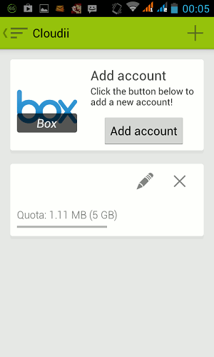 Manage Multiple Cloud Storage Services - Add new account