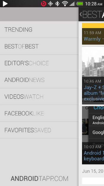 Best Android Apps Sections