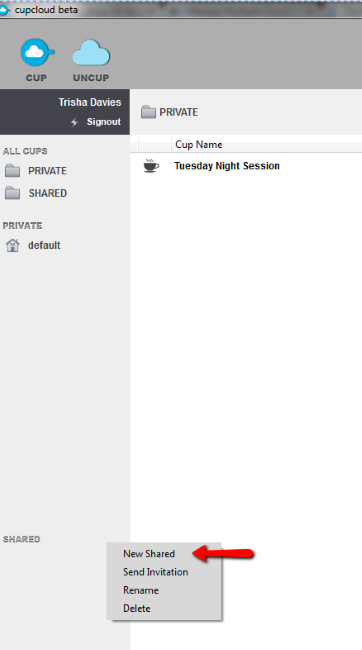 CupCloud-New-Shared-Folder