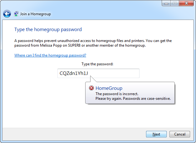 Homegroup not accepting password in Windows 7 homegroup-not-accepting-password-in-windows-7