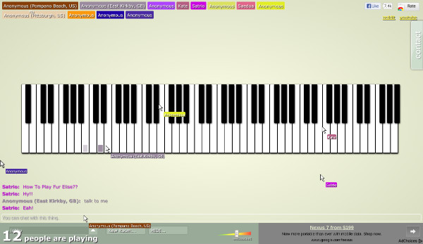 Multiplayer Piano Chrome Google
