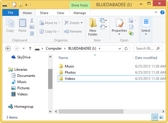 Creating folders to mimic libraries on removable device creating-folders-to-mimic-libraries-on-removable-device