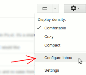Gmail Settings Configure Inbox