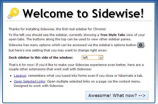 Welcome to Sidewise