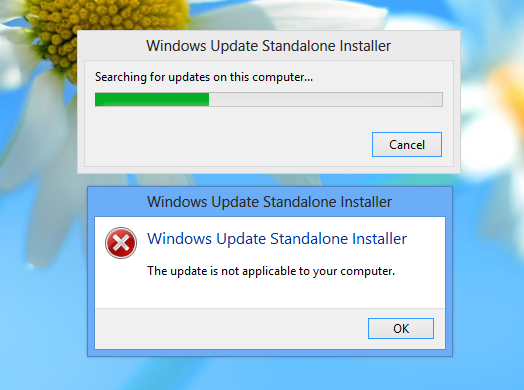 Windows 8.1 update error message