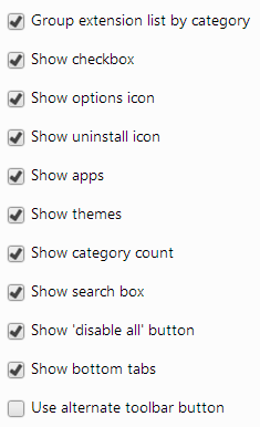 SimpleExtManager-options