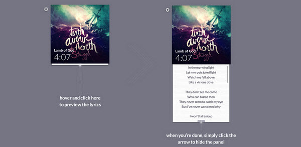 Muzzy - A tiny and gorgeous iTunes companion that lives in the menu bar.