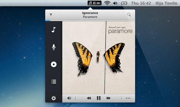 Nimblify - Lightning fast iTunes controller.