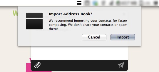 Import your address book and contacts to Minbox.