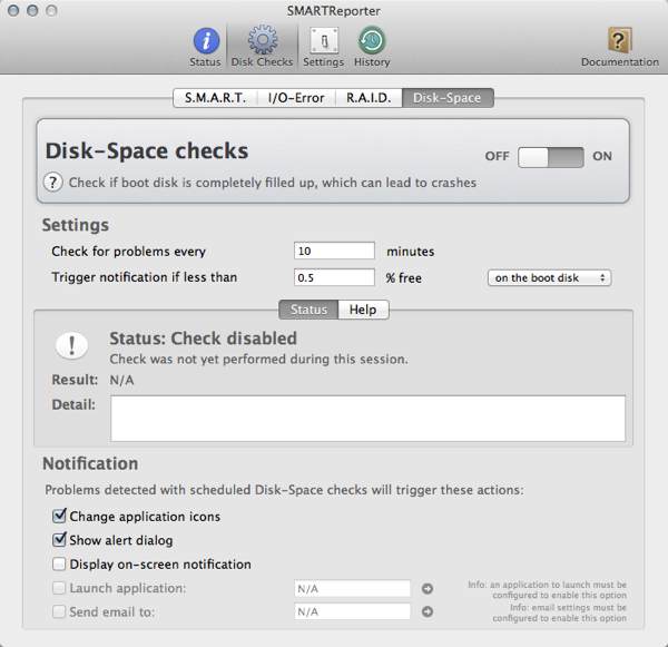 Perform various disk checks for your hard drive.