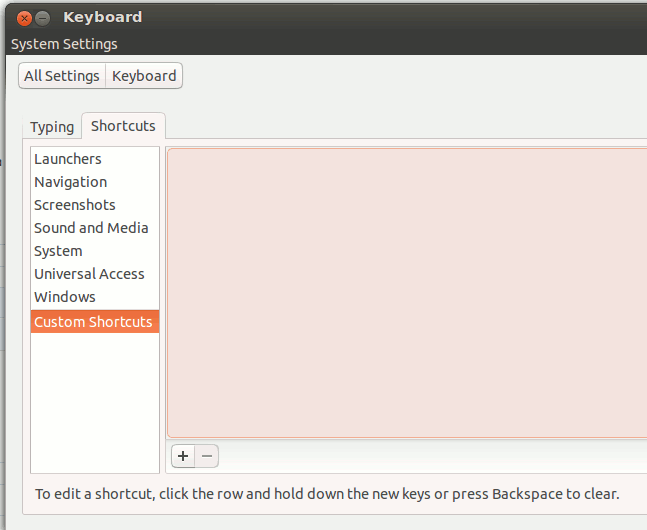 Create a custom keyboard shortcut in Ubuntu