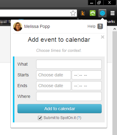 create Google Calendar event in Spot create Google Calendar event in Spot