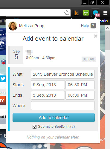 Create Google Calendar event from web page Create Google Calendar event from web page
