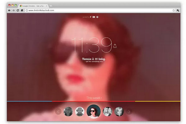 ChromeClocks-BirthdayClock