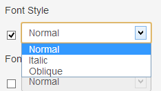font-style-settings