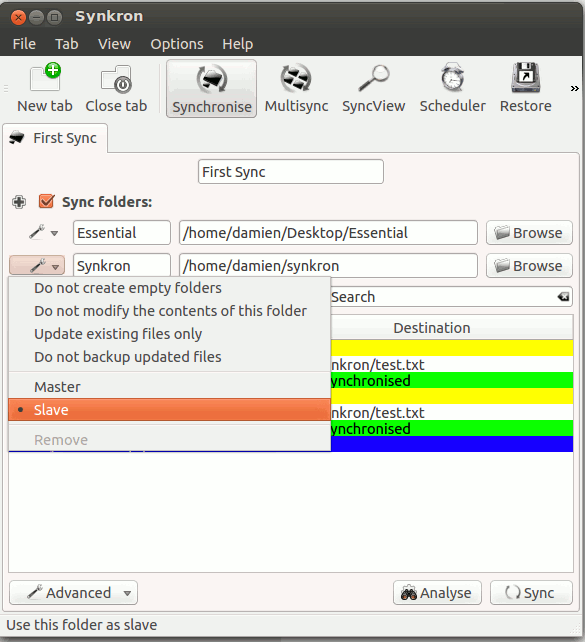 synkron-master-slave-folder