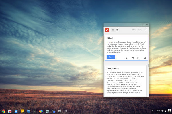 Chrome packaged apps - Keep