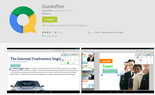Quickoffice Vs Google Drive - Quickoffice Store