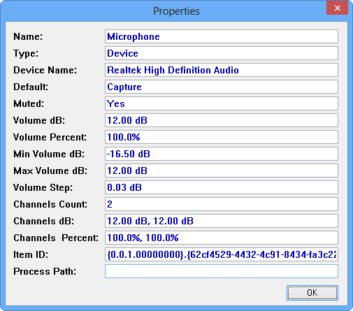 Device or program properties device-program-properties