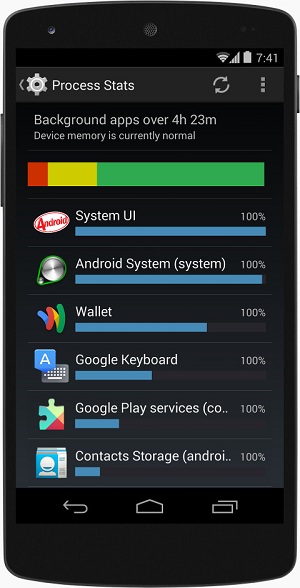 android4.4 - system memory