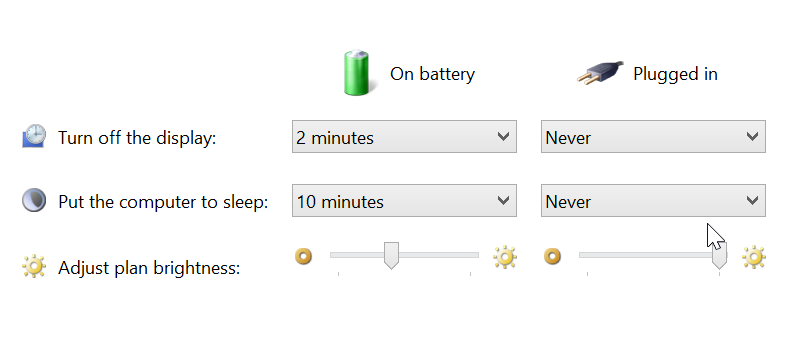 Disable Auto-Brightness Adjustment in Windows 8.1