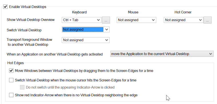 better desktop tool - virtual desktop configuration