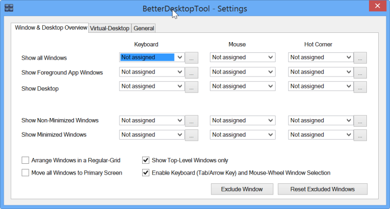 better desktop tool settings
