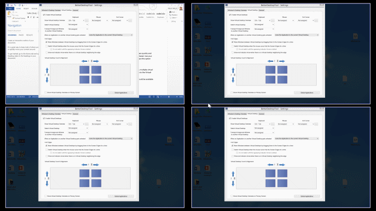 better desktop tool - virtual desktop in action