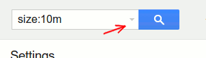 gmail-filters-dropdown-arrow