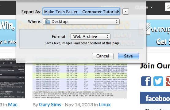 Email-Web-Pages-Web-Archive