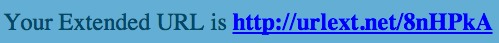 Your extended URL - a short URL from UrlExt.net.