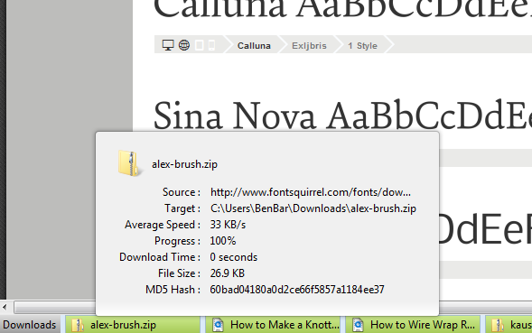 download status bar - file download hover