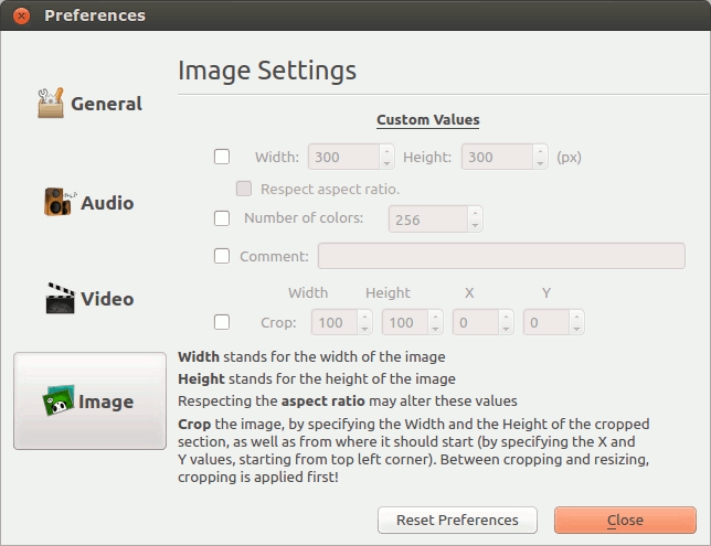 formatjunkie-image-settings