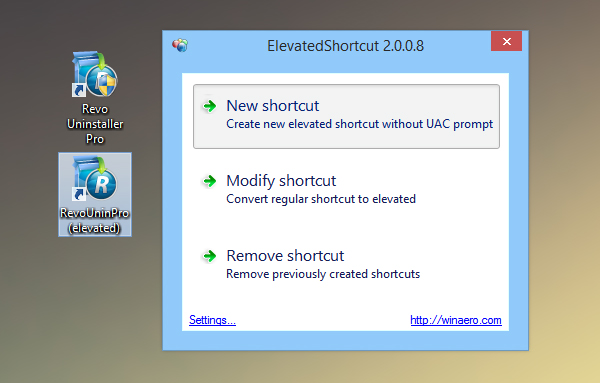 wintricks-elevatedshortcut