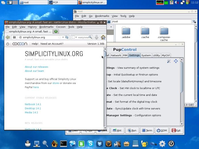 Simplicity Linux - desktop