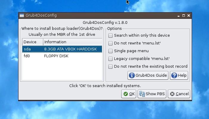 Simplicity Linux - grub