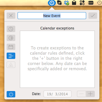 clockwise-calendar-exception