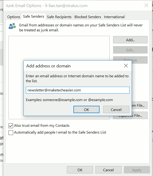 outlook-add-safe-sender