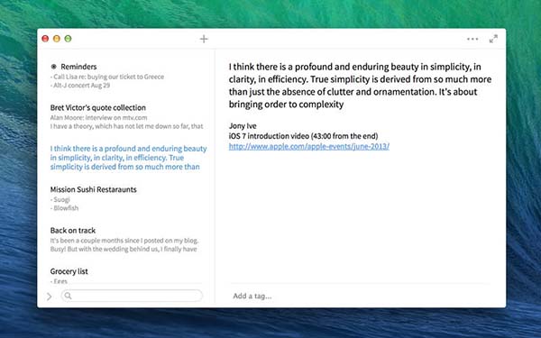 To-do lists for mac - simplenote