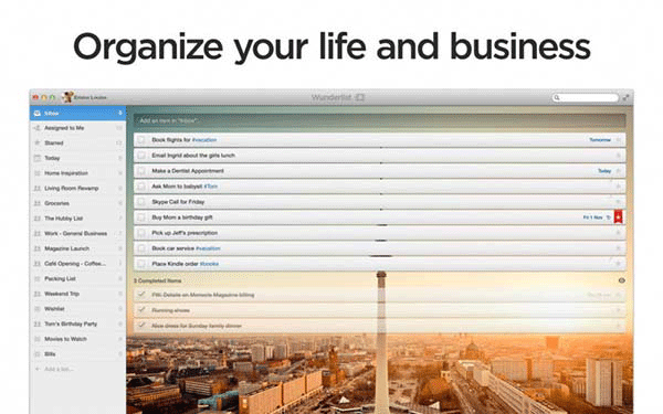 To-do lists for mac - wunderlist