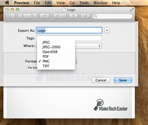 Convert-Images-Preview-Export-menu-list