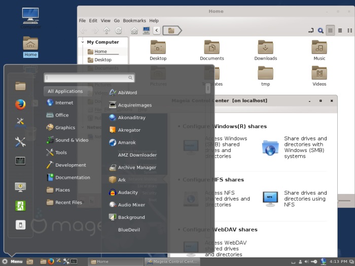 Mageia running Cinnamon
