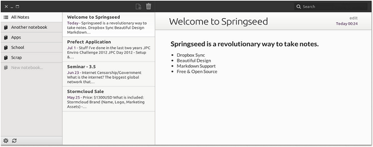 SpringSeed-menu SpringSeed-menu