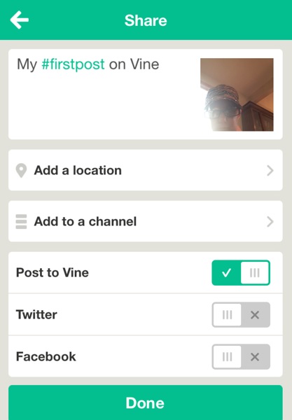 Vine-Post Video