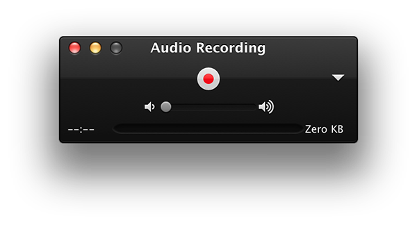 record sound on mac - start