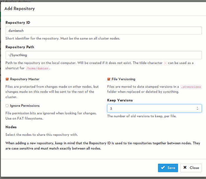 syncthing-add-respository