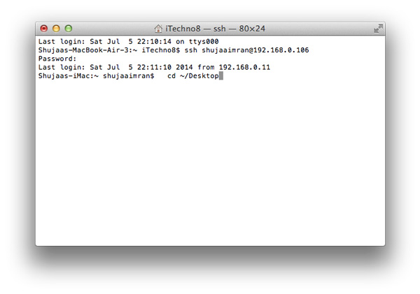 Remote-Login-Mac-First-Command